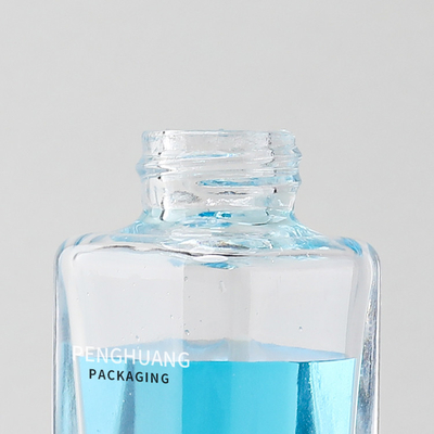 30ml Square Essence Oil Serum Dropper Bottles Clear Glass Body Skincare Συσκευασία