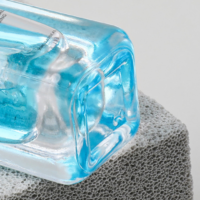 30ml Square Essence Oil Serum Dropper Bottles Clear Glass Body Skincare Συσκευασία