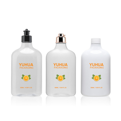 500ml Toiletry πλαστικό που συσκευάζει άσπρο διαφανή μπουκαλιών με την ΚΑΠ 28/410