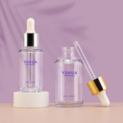50ml κενό Dropper Skincare ουσιαστικού πετρελαίου μπουκαλιών ορών συσκευάζοντας μπουκάλι