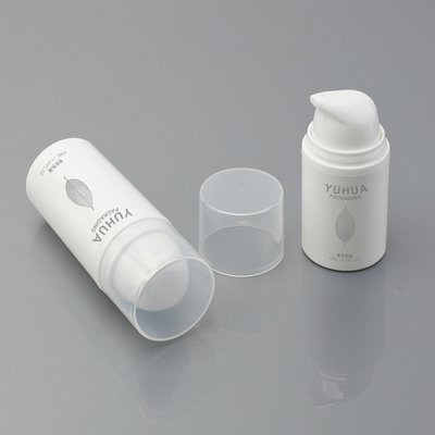 Άσπρα χωρίς αέρα μπουκάλια μπουκαλιών 15ml 30ml 50ml συνήθειας πλαστικά συσκευάζοντας
