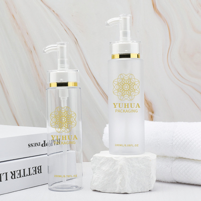 καλλυντικό μπουκάλι αντλιών 180ml 200ml PET για τον ορό λοσιόν προσώπου