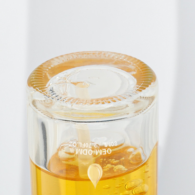 80ml Υγρό Θεμέλιο Γυάλινο Μπουκάλι Αντλία Καλλυντικής Συσκευασίας Hot Stamping