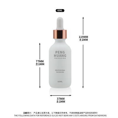 2oz 60ml πάγωσε το μπουκάλι της Βοστώνης γύρω από Dropper γυαλιού πετρελαίου τρίχας ουσιαστικού πετρελαίου γυαλιού το μπουκάλι