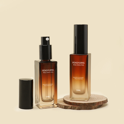 50 ml μπουκάλι ορού ελαίου ουσίας σε συσκευασία φροντίδας δέρματος με εκτύπωση με μεταξένια οθόνη