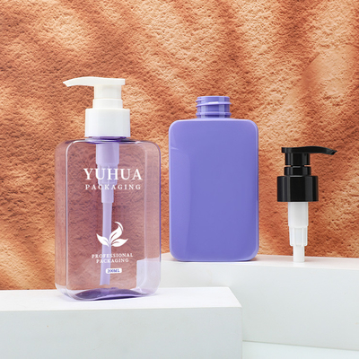 200 ml μωβ πλαστικό μπουκάλι με τόνο με αντλία για απολυμαντικό χεριών