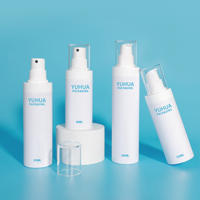Προσαρμοσμένο λογότυπο 120ml 150ml 180ml Λευκό πλαστικό φιάλη αντλίας ψεκασμού με ψεκασμό λεπτής ομίχλης