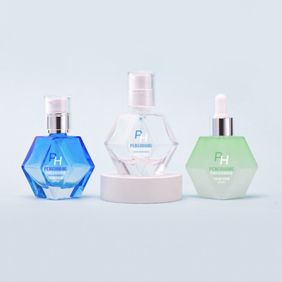 30ml 1oz Luxury Glass Serum Lotion Flask για συσκευασία φροντίδας του δέρματος