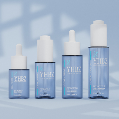30ml 40ml 50ml 60ml πλαστικές φιάλες σταγονιδίων ορού για ζώα για συσκευασία φροντίδας δέρματος