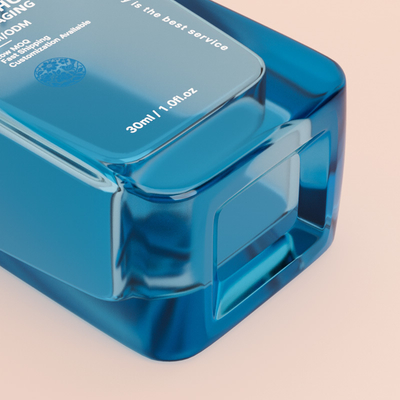 Άδεια Μπουκάλια Χονδρικής με Αντλία 30ML Στρογγυλό Καπάκι Μπάλα Τετράγωνο Γυάλινο Μπουκάλι Υγρού Foundation
