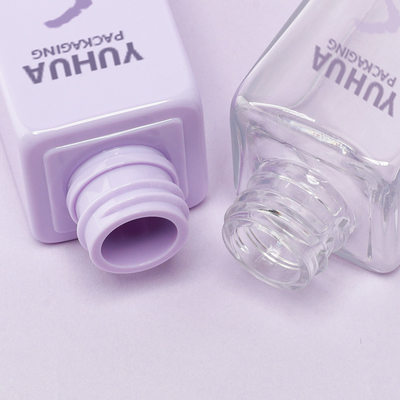 Πλαστικό τετράγωνο μπουκάλι σταγονόμετρου με προσαρμοσμένο λογότυπο, μπουκάλι ορού αιθέριου ελαίου για προσαρμοσμένο λογότυπο περιποίησης δέρματος