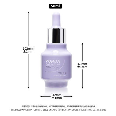 Φιαλίδια ορού χωρητικότητας 50ml με προσαρμοσμένη εκτύπωση μεταξοτυπίας/θερμοτυπίας/ετικέτας Χρόνος 15-20 ημέρες