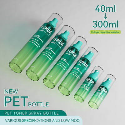 Silk Screen Printing PET Spray Bottle with Fine Mist Spray Pattern