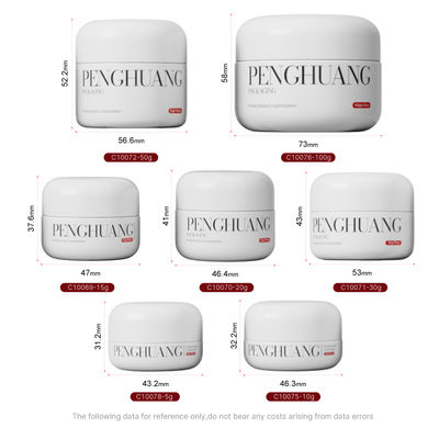 Προσαρμοσμένα γυάλινα βάζα κρέμας για lip balm σε λευκό/διαφανές/προσαρμοσμένο με προσαρμοσμένο λογότυπο και προσαρμοσμένο χρώμα/εκτύπωση