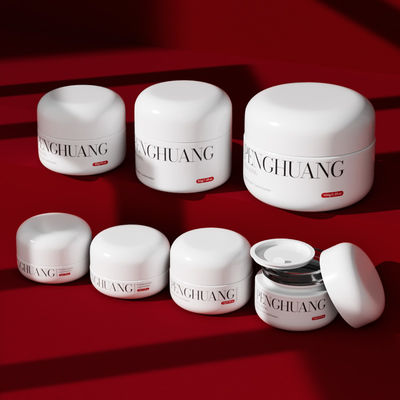 Προσαρμοσμένα γυάλινα βάζα κρέμας για lip balm σε λευκό/διαφανές/προσαρμοσμένο με προσαρμοσμένο λογότυπο και προσαρμοσμένο χρώμα/εκτύπωση