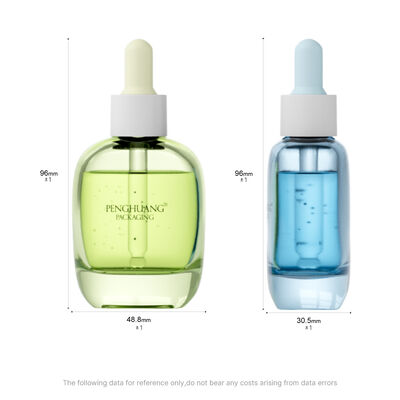 30ml Glass Serum Dropper Φιάλο ελαίου φιάλο ορού με Silk Screen Hot Stamping Ετικέτα ιδανική για αιθέρια έλαια και προϊόντα περιποίησης του δέρματος