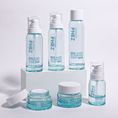 ODM OEM Δέχεται στρογγυλό Φιάλο συσκευασίας πολυτελών καλλυντικών κατάλληλο για υψηλής ποιότητας κρέμες ορούς και άλλα απαραίτητα προϊόντα ομορφιάς