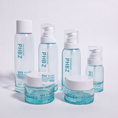 ODM OEM Δέχεται στρογγυλό Φιάλο συσκευασίας πολυτελών καλλυντικών κατάλληλο για υψηλής ποιότητας κρέμες ορούς και άλλα απαραίτητα προϊόντα ομορφιάς