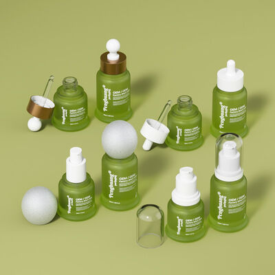 Μπουκάλι ορού αιθέριου ελαίου με εκτύπωση θερμής σφράγισης που προσφέρει κομψή συσκευασία καλλυντικών και ελκυστικότητα προϊόντων περιποίησης δέρματος