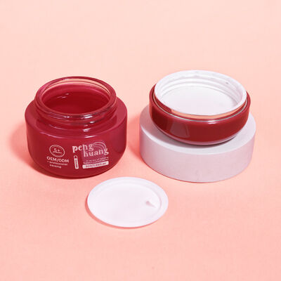 Luxury cosmetics packaging bottle offering Coated Surface Handling suitable for cosmetic cream and skincare containers