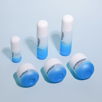 Σετ γυάλινων συσκευασιών καλλυντικών με επιφανειακή επεξεργασία μεταξοτυπίας με προσαρμοσμένο λογότυπο και εξατομίκευση χρώματος