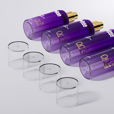 Κοσμητικά συσκευαζόμενα πλαστικά μπουκάλια με προσαρμοσμένο λογότυπο