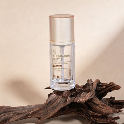 Liquid Foundation Bottles γυάλινη συσκευασία καλλυντικών σχεδιασμένη να βελτιώνει την ελκυστικότητα και τη χρηστικότητα των προϊόντων υγρού μακιγιάζ