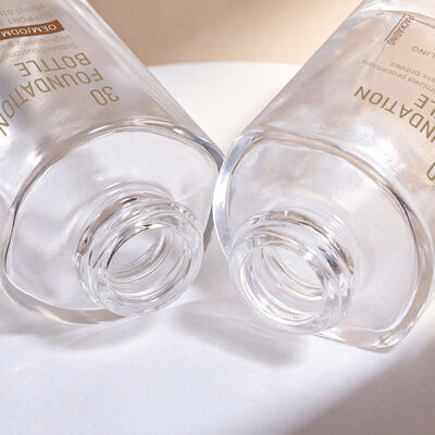 Liquid Foundation Bottles γυάλινη συσκευασία καλλυντικών σχεδιασμένη να βελτιώνει την ελκυστικότητα και τη χρηστικότητα των προϊόντων υγρού μακιγιάζ