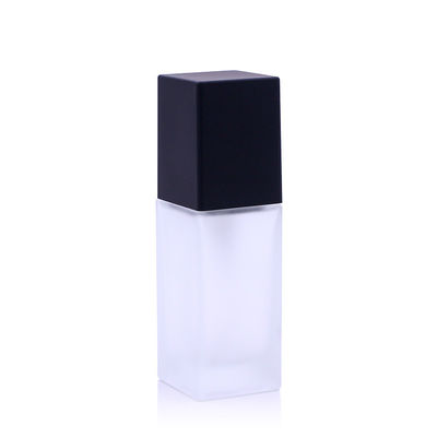 30ml κενό υγρό FDA μπουκαλιών ιδρύματος που πιστοποιείται με τη μαύρη κάλυψη ΚΑΠ