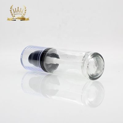 Πολυτέλεια γύρω από τα καλλυντικά 30ml που συσκευάζουν το υγρό μπουκάλι ιδρύματος γυαλιού με την αντλία ομορφιάς