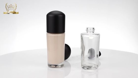 30ml καλλυντικό Makeup γυαλιού λοσιόν μπουκάλι ιδρύματος μπουκαλιών υγρό με την αντλία