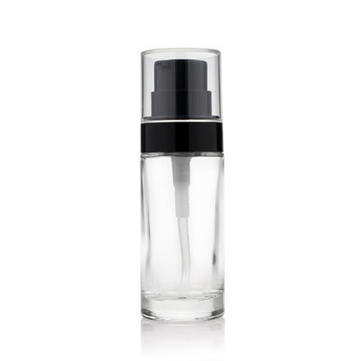 30ml Luxury Liquid Foundation Packaging Pump Lotion Glass Bottle