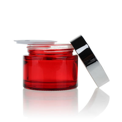 Κόκκινη πολυτέλειας 30ml-120ml καλλυντική σφράγιση κεφαλής κοχλίου ψεκαστήρων αντλιών συσκευασίας καθορισμένη