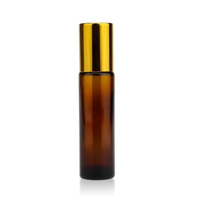 10ml ρόλος γυαλιού αρώματος στα μπουκάλια με τη σφαίρα κυλίνδρων γυαλιού και την κάλυψη PP