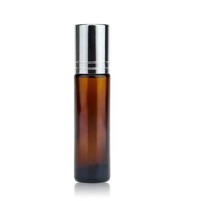 10ml ρόλος γυαλιού αρώματος στα μπουκάλια με τη σφαίρα κυλίνδρων γυαλιού και την κάλυψη PP