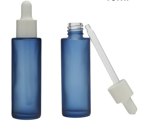 Χρωματιστή παγωμένη 50 ml κενό ορό σταγονίδια γυάλινο μπουκάλι συσκευασία για το λάδι