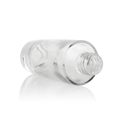30ml μπουκάλι γυαλιού ιδρύματος παγετού με τη ροδαλή χρυσή αντλία