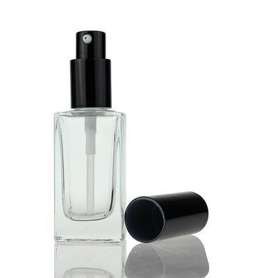 30ml διαφανής μικρή τετραγωνική διαδικασία μπουκαλιών ορών γυαλιού πτώσης διαθέσιμη