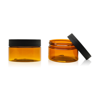 Πλαστικό συσκευάζοντας βάζο Skincare με τα καλλυντικά βάζα κρέμας καπακιών 100g βιδών