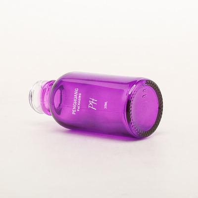 30ml ηλέκτρινο της Βοστώνης μπουκάλι ουσιαστικού πετρελαίου γυαλιού ψεκαστήρων αντλιών μπουκαλιών άσπρο