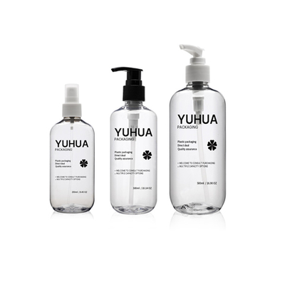 τα μπουκάλια σαμπουάν 250ml 300ml 500ml PET καθαρίζουν το πλαστικό μπουκάλι ψεκασμού με την αντλία