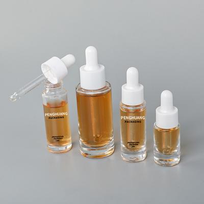 Dropper γυαλιού μπουκαλιών ορών γυαλιού 5ml 10ml 30ml καλλυντικά συσκευάζοντας μπουκάλια