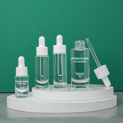 Dropper γυαλιού μπουκαλιών ορών γυαλιού 5ml 10ml 30ml καλλυντικά συσκευάζοντας μπουκάλια