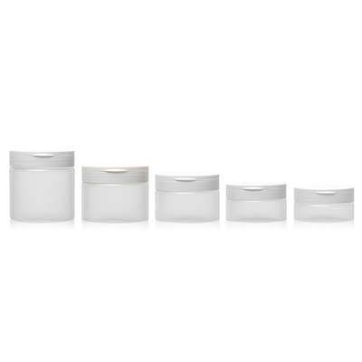 180g Custom Logo Wide Mouth Round Plastic Packaging Body Scrub Jar με καπάκι βίδας