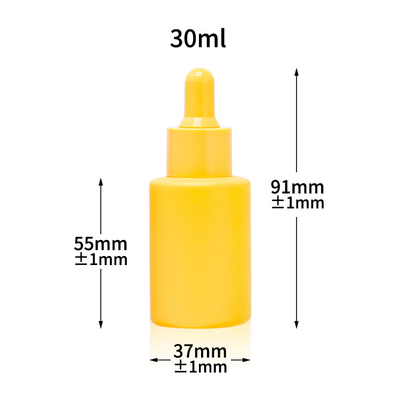 Dropper γυαλιού μεταλλινών ορών το μπουκάλι 30ml πάγωσε το καλλυντικό μπουκάλι 1oz ουσιαστικού πετρελαίου