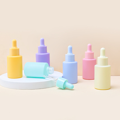 Dropper παγωμένο μπουκάλι καλλυντικό Skincare ορών γυαλιού μεταλλινών που συσκευάζει 30ml 1oz