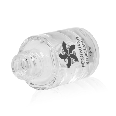 15ml κύλινδρος γύρω από το μπουκάλι γυαλιού με άσπρο πλαστικό Dropper