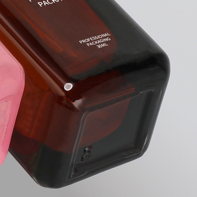 30ml ζωηρόχρωμο χρυσό σχέδιο λογότυπων χρώματος ζωγραφικής αντλιών μπουκαλιών γυαλιού ιδρύματος
