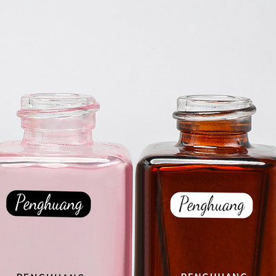 30ml ζωηρόχρωμο χρυσό σχέδιο λογότυπων χρώματος ζωγραφικής αντλιών μπουκαλιών γυαλιού ιδρύματος