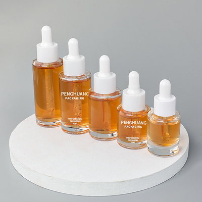 Dropper ορών 15ml 20ml 30ml 40ml 50ml συσκευάζοντας γυαλί πετρελαίου μπουκαλιών γύρω από τη μορφή